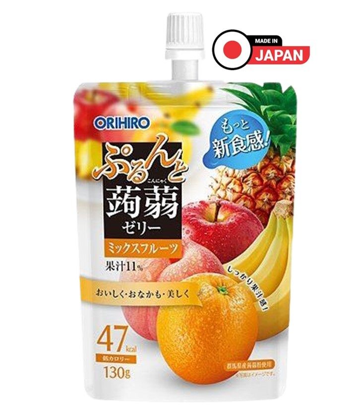 KONJAC JELLY - MIX FRUITS - 130G POUCH